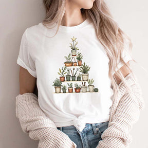 House Plant Christmas Tree T-Shirt