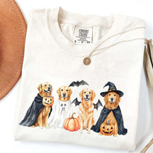 Halloween Golden Retriever Bat T-Shirt