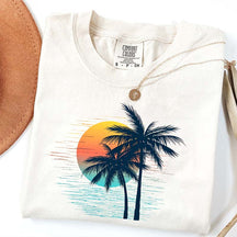 Retro Tropical Sunset T-Shirt