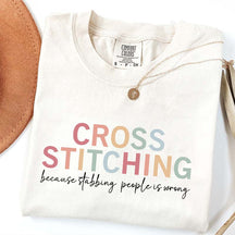 Cross Stitch Funny Crafting T-Shirt