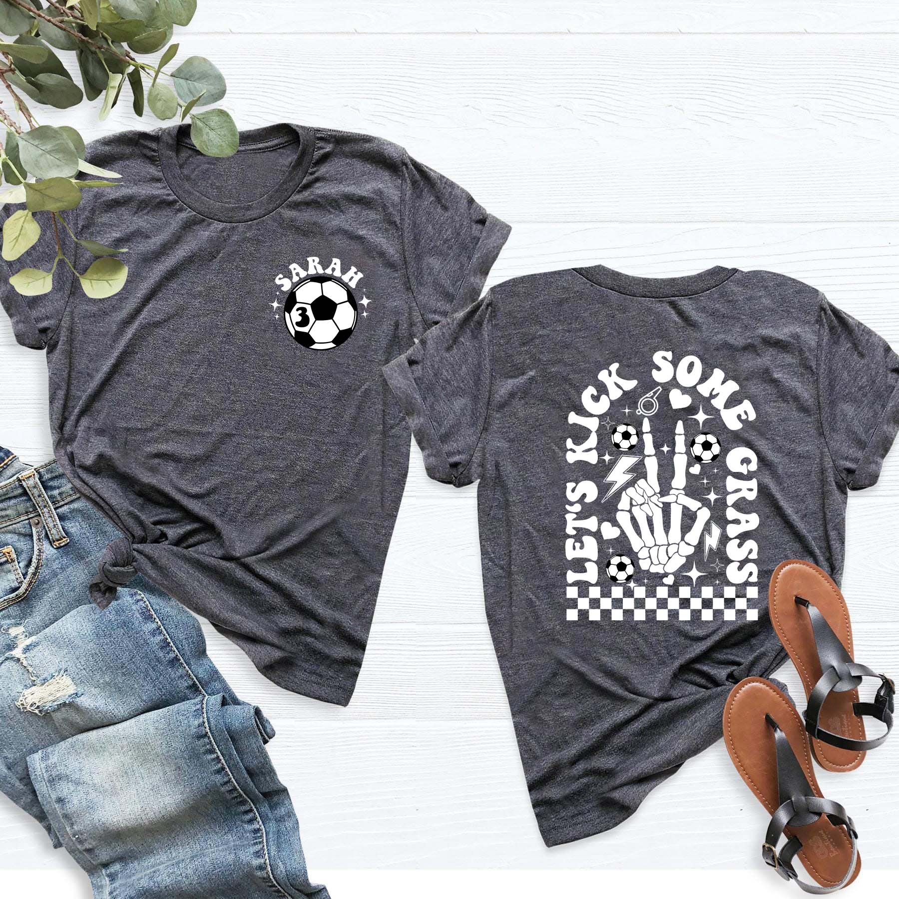 Custom Soccer Mom Skull Shirt