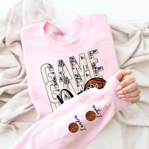 Custom Basketball Name on Sleeve Sweatshirt