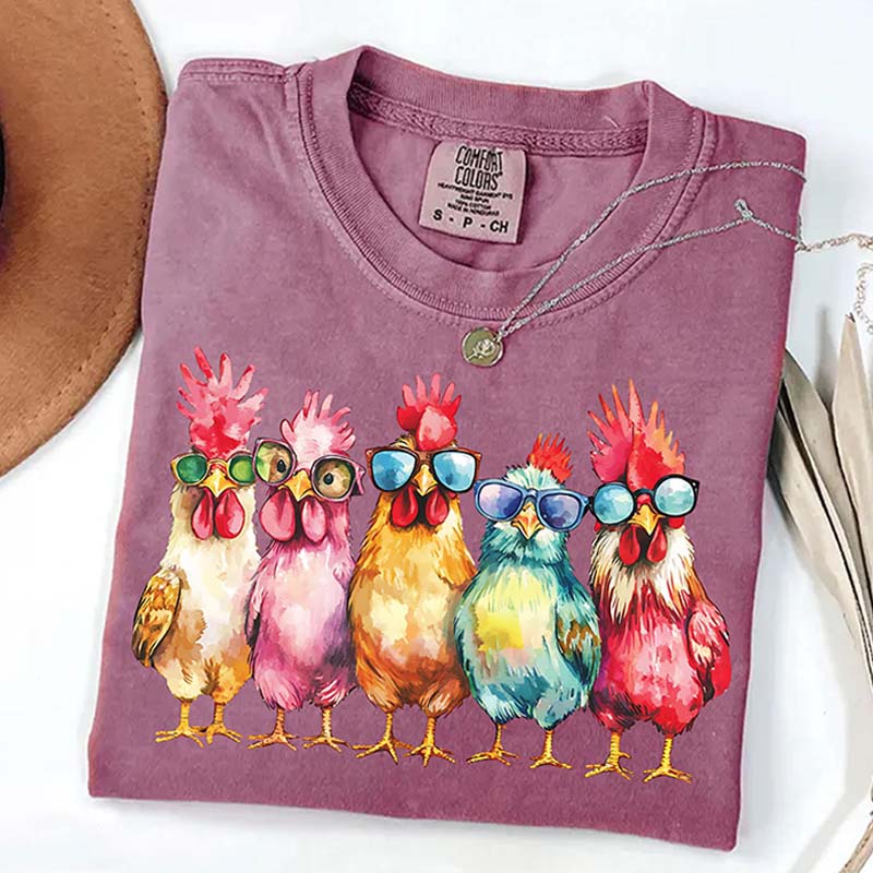 Funny Farmer Mothers Day Chicken T-Shirt