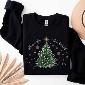 Minimal Chic Holiday Bright Christmas Tree Sweatshirt