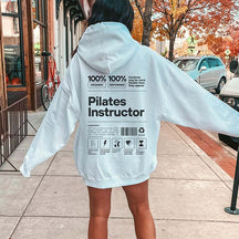 Funny Pilates Teacher Instructor Hoodie