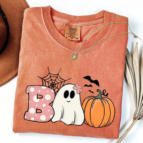 Boo Comfort Colors Pumpkin T-Shirt