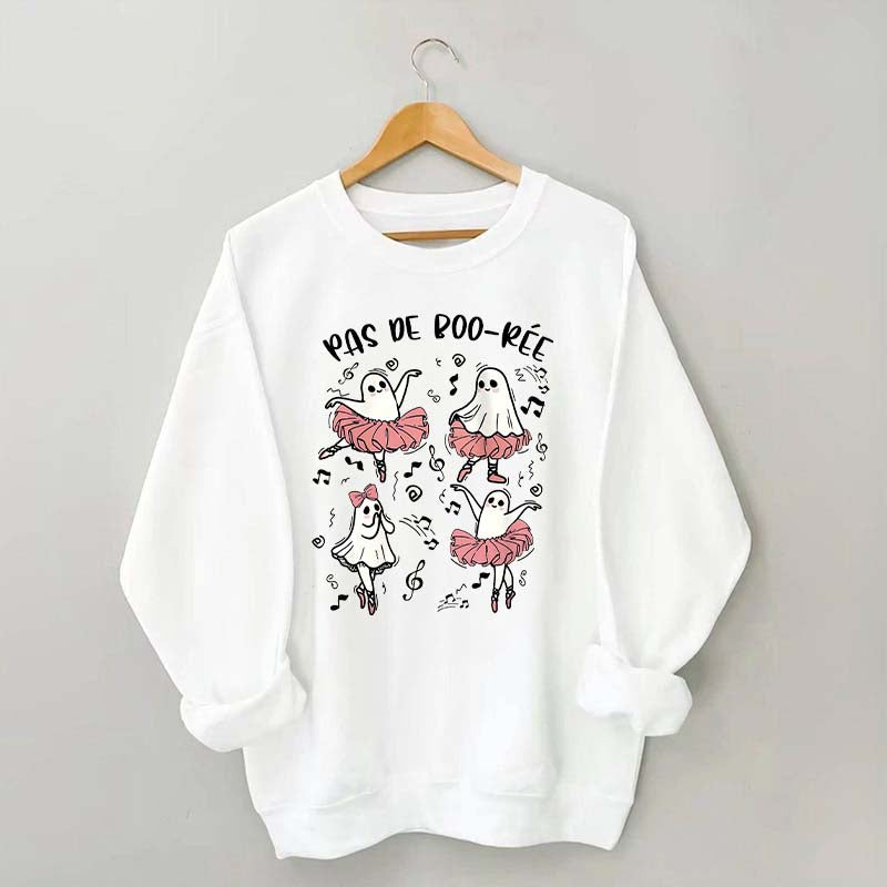 Pas De Boo-rée Halloween Ghost Sweatshirt