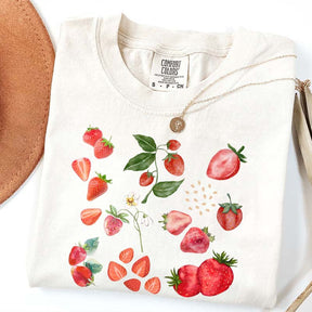 Summer Strawberry Botanical Garden T-Shirt
