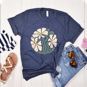 Boho Botanical Daisy Lover T-Shirt