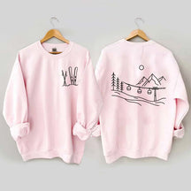 Minimalist Ski Design Sweatshirt