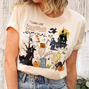 Retro Halloween Spooky Season Pumpkin T-Shirt