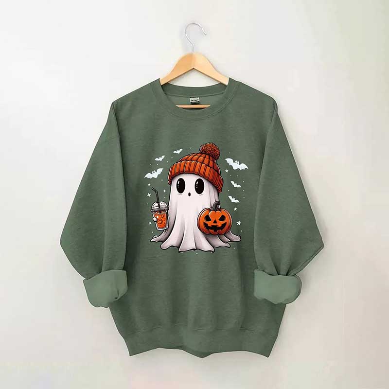 Halloween Ghost Pumpkin Sweatshirt