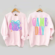 School Spirit Football Printed Sweatshirt