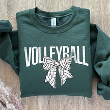 Retro Volleyball Bow Sweatshirt