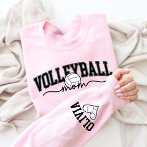 Personalize Volleyball Name On Sleeve Sweatshirt
