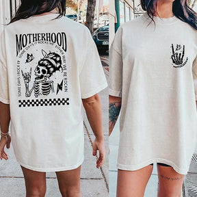 Motherhood Sometimes I Rock It Sometimes It Rocks Me T-Shirt