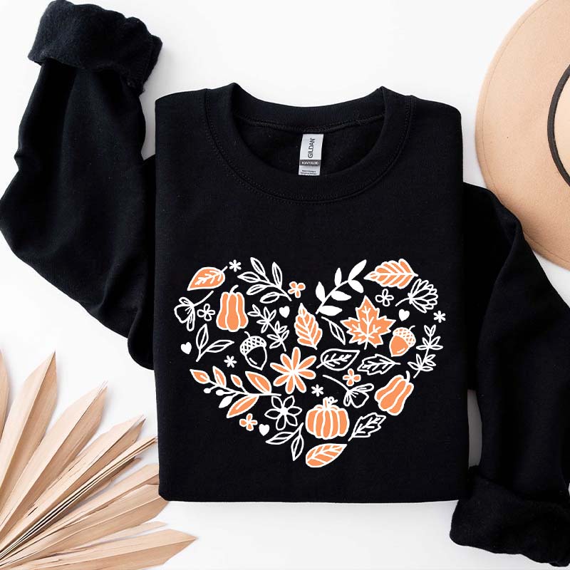 Vintage Pumpkin Cottagecore Fall Sweatshirt