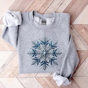 Blue Snowflakes Sweatshirt