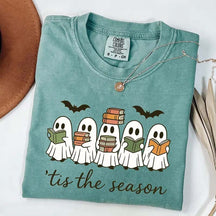 §³ute Ghosts Reading Books T-Shirt