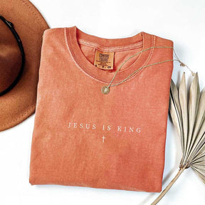 Minimalist Jesus is King Religous T-Shirt