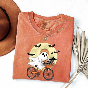 Cute Halloween Ghost Camping T-Shirt