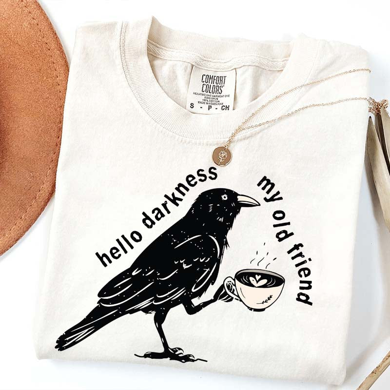 Raven Crow Coffee T-Shirt