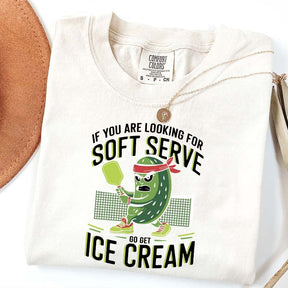 Soft Serve Pickleball Joke T-Shirt