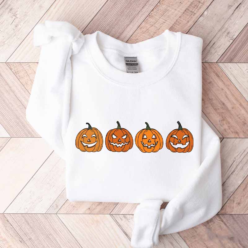 Pumpkin Jack-o-Lantern Halloween Sweatshirt