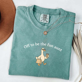Off To Be The Fun Aunt Goose Pregnancy T-Shirt