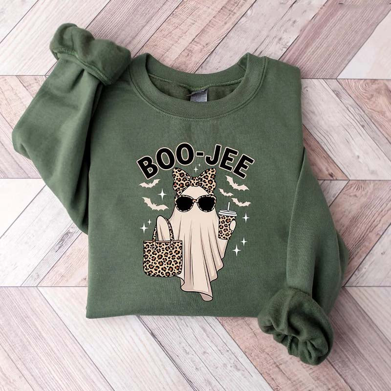 Leopard Boo-Jee Ghost Sweatshirt