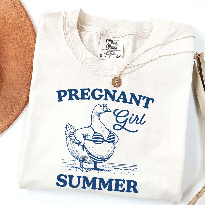 Pregnant Girl Summer T-Shirt