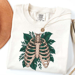 Skeleton Green Plant T-Shirt