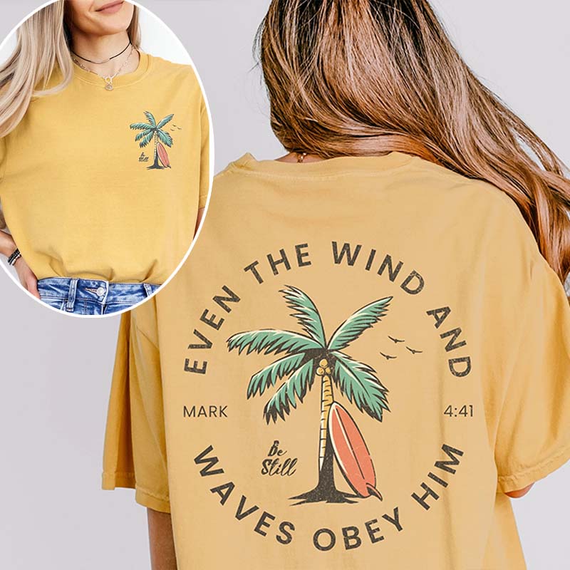 Beachy Backprint Bible Verse T-Shirt