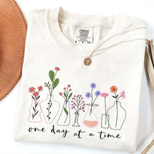 One Day At a Time Positive Quotes T-Shirt