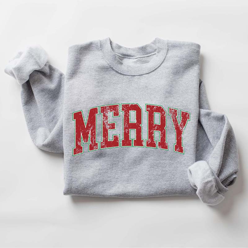 Retro Merry Christmas Sweatshirt