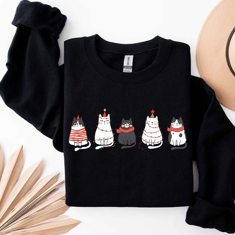 Cute Cat Christmas Lover Sweatshirt