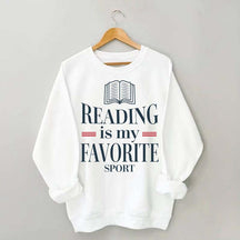Reading Is My Favourite Sport Readers Sweatshirt