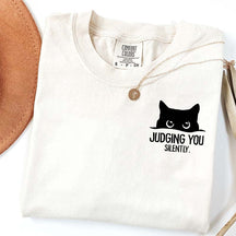Judging You Silently Cat T-Shirt