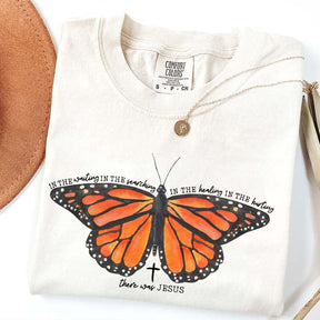 There Was Jesus Religious Butterfly T-Shirt