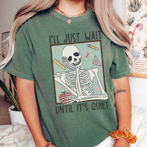 Funny Teacher Skeleton Halloween T-Shirt