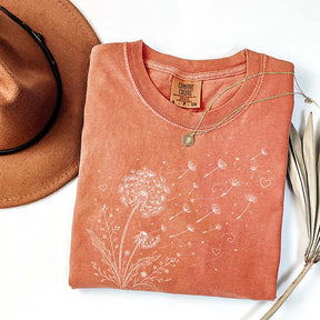 Dandelion Wildflower Comfort Colors T-Shirt