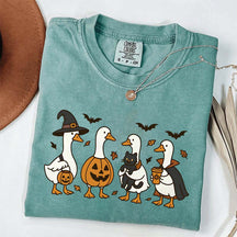 Halloween Ghost Pumpkin Bat Cat T-Shirt