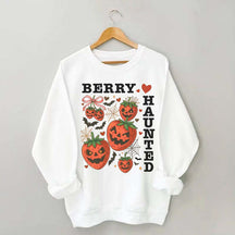 Strawberry Coquette Summerween Scary Fruit Sweatshirt