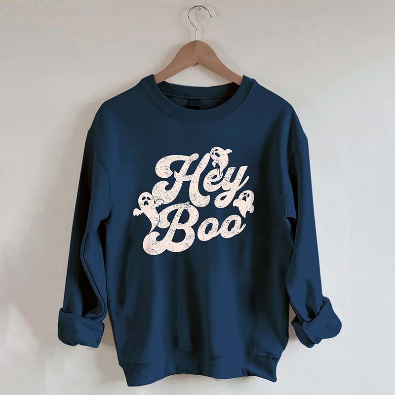 Hey Boo Halloween Sweatshirt