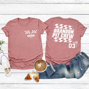 Custom Racing Name And Number T-Shirt