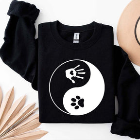 Yin and Yang Dog Paw Sweatshirt