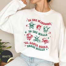 Dancing Santa Funny Christmas Sweatshirt