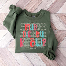 Mary Did You Know Christmas Religous Sweatshirt