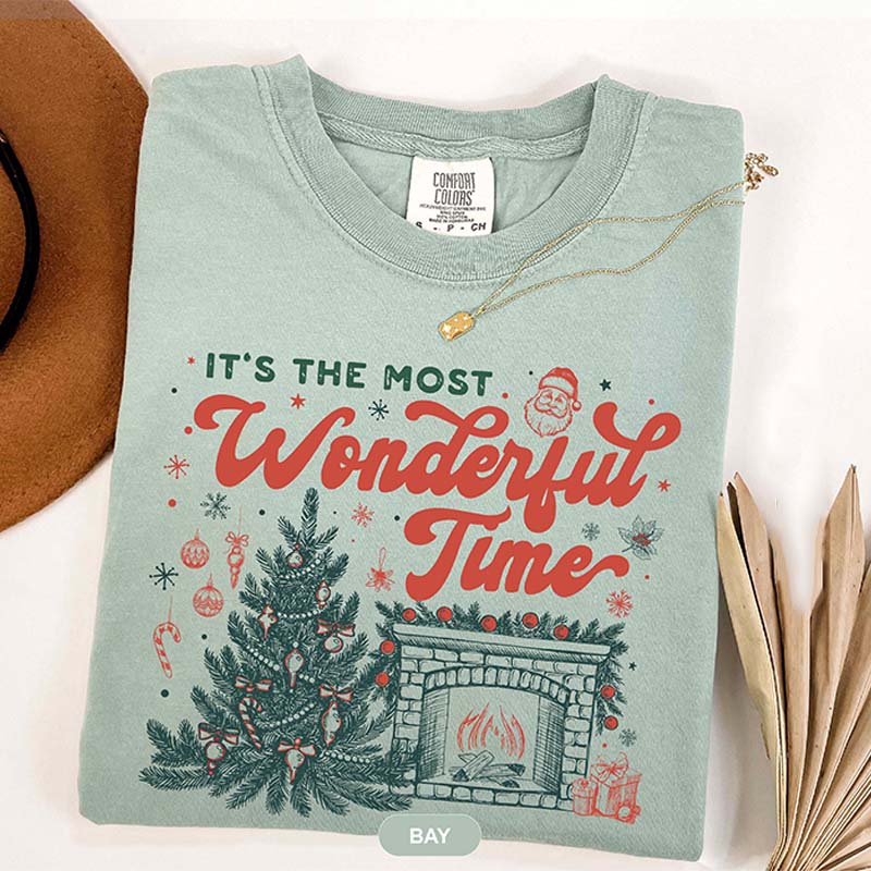 It's The Most Wonderful Time Vintage Christmas T-Shirt