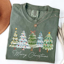 Merry and Bright Christmas Trees T-Shirt